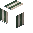 Green Striped Awning