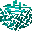 Cyan Rainbow Tree Leaves