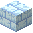 Frozen Cracked Stone Bricks Block